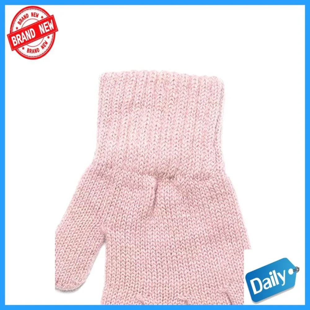 Wool Toddler Mittens Ages 1-8, Double-Layer Warm Winter Gloves